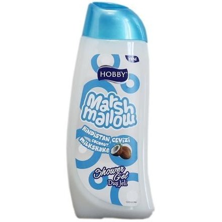 شامپو بدن هوبی Hobby مدل Marsmallow حاوی عصاره نارگیل حجم 500 میل