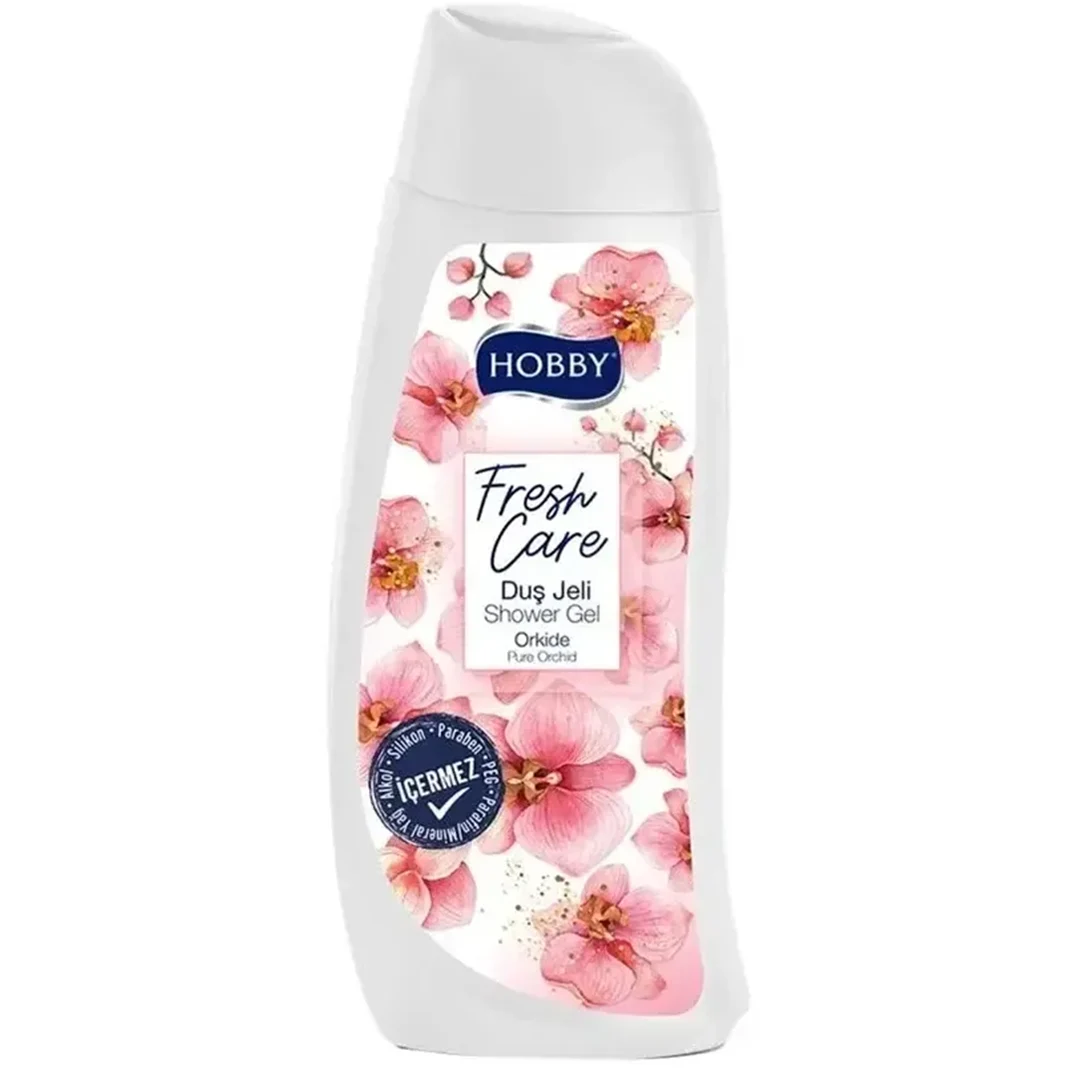 شامپو بدن هوبی Hobby مدل FreshCare حاوی عصاره گل ارکیده حجم 500 میل