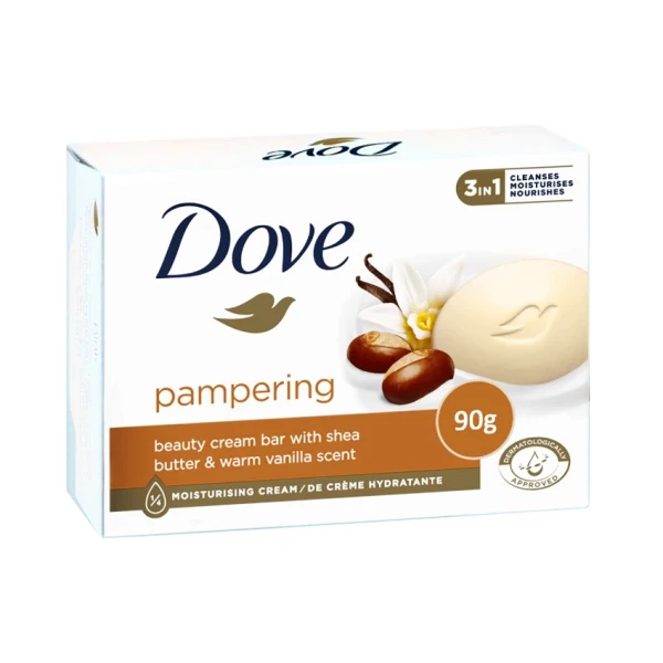 صابون داو کرمی شی باتر و و وانیل 90گرم Dove