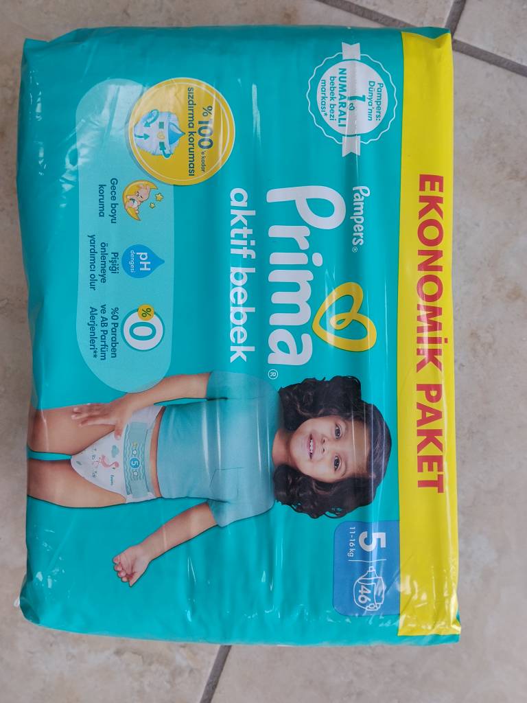 پوشک پریما سایز 5 بسته 46 عددی