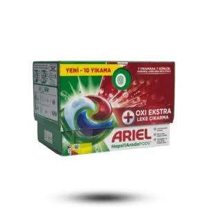 قرص ماشین لباسشویی آریل مدل oxi ekstra بسته 20 عددی