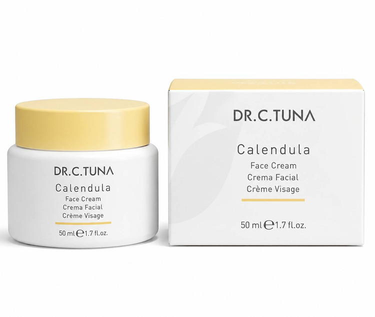 کرم آبرسان و مرطوب کننده صورت کالندولا دکتر سی تونا فارماسی مناسب پوست خشک 50 میل