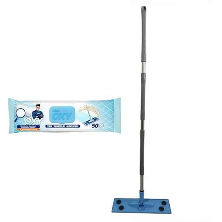 ست تی و پک دستمال مرطوب 50 عددی مستر اوکسی مدل MOPSET