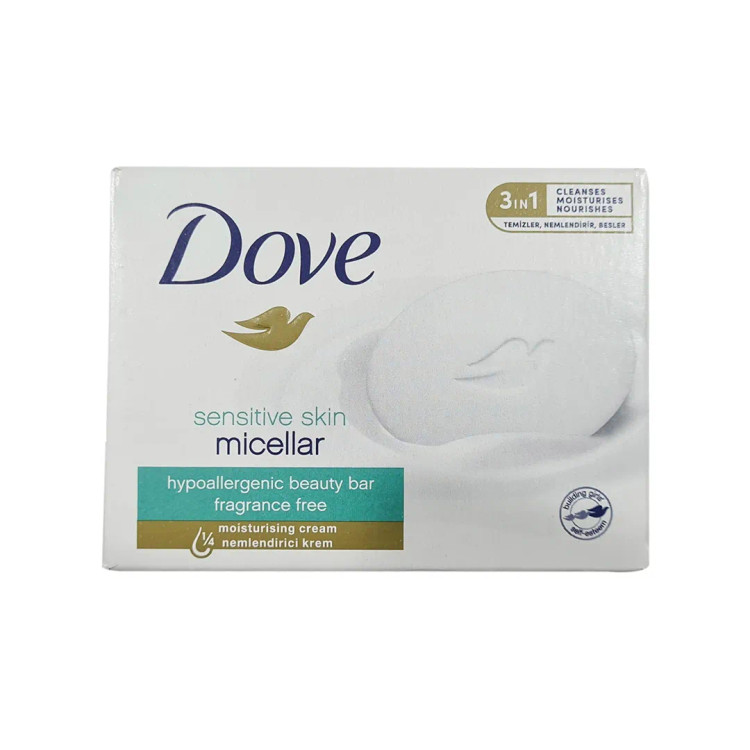 صابون داو Dove مدل Sensitive Skin Micellar برای پوست حساس 90 گرمی