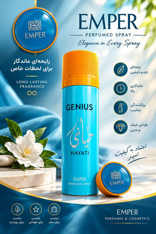 اسپری بدن حیاتی امپر حجم ۲۰۰ میل