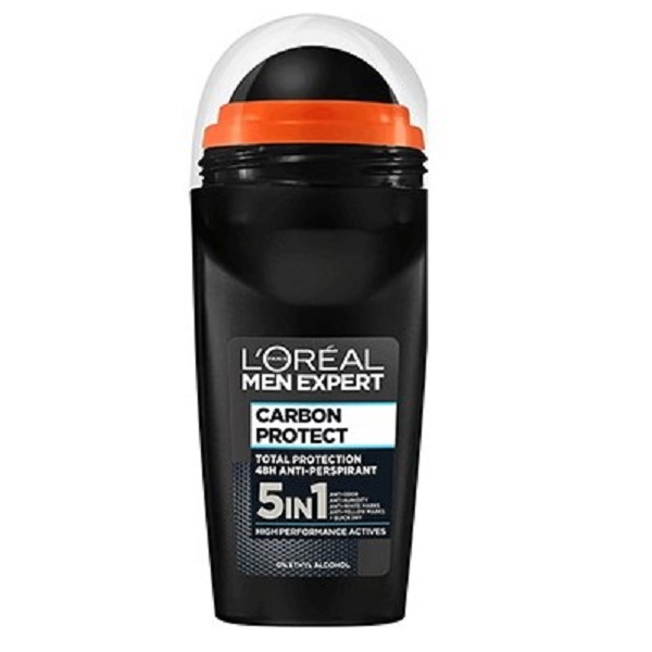 مام رولی مردانه مشکی کربن پروتکت لورال Loreal Carbon Protect 5 In 1 Deodorant