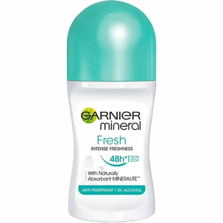 مام ضد تعریق 48 ساعته زنانه مدل Fresh گارنیر 50 میل